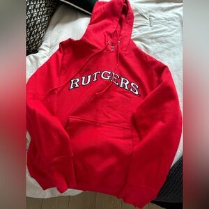 Red Women Rutgers Hoodie